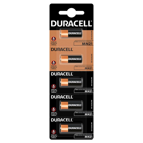 Батерии DURACELL MN21, A23s, GP23A, AG23, L1028, VR22, V23GA, GP23AE, A23, 3LR50, K23A, LRV08, E23A 12V Алкална батерия Durace Батерии DURACELL MN21, A23s, GP23A, AG23, L1028, VR22, V23GA, GP23AE, A23, 3LR50, K23A, LRV08, E23A 12V Алкална батерия Durace