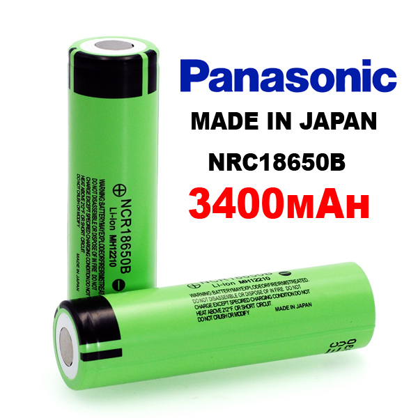 Батерия PANASONIC NCR 18650B 18650 3400mAh 3.7V High Drain Rechargeable Battery Flat Top Panasonic NCR 18650 B