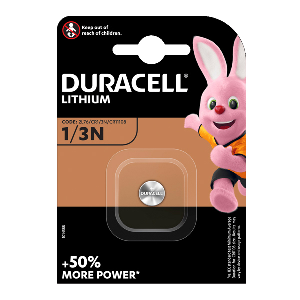 Батерия Duracell DL1/3N CR1/3N 2L76 CR 1/3 N 3V + UP TO 50% MORE POWER Литиева батери DURACELL HIGH POWER LITHIUM 1/3N 2L76, C Батерия Duracell DL1/3N CR1/3N 2L76 CR 1/3 N 3V + UP TO 50% MORE POWER Литиева батери DURACELL HIGH POWER LITHIUM 1/3N 2L76, C