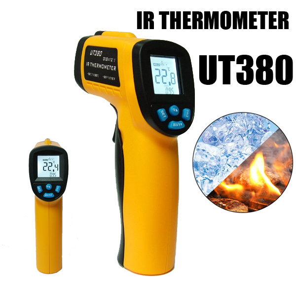 Инфрачервен термометър UT380 за гореща вода, горещи части на двигателя, повърхности за готвене, топлоизолация на горещи тръби, Инфрачервен термометър UT380 за гореща вода, горещи части на двигателя, повърхности за готвене, топлоизолация на горещи тръби,