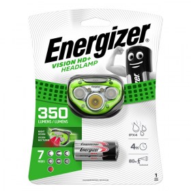 Мощен челник фенер за глава ENERGIZER VISION HD+ с мощност 350 Lumens Red Night Vision