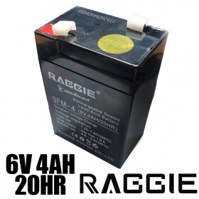 Акумулаторна батерия RAGGIE 6V 4Ah 20HR батерия 6V 4.5Ah 3FM-4/20HR