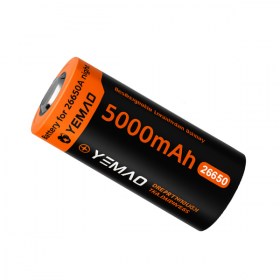 Литиево-йонна батерия 26650 YEMAO 5000mAh с Flat Top дизайн