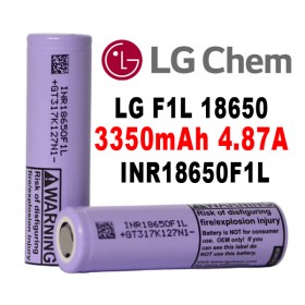 Акумулаторна батерия LG Chem INR18650F1L 3350mAh 3.6V Li-Ion Flat Top
