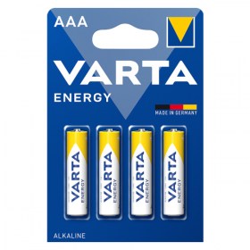 Алкални батерии Varta Energy AAA LR03 Made in Germany VARTA Alkaline Energy са идеалните батерии за стандартни приложения, които се използват постоянно Аналог на: LR03 , AAA , LR3