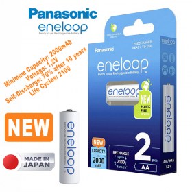 Батерии Panasonic Eneloop HR06 AA NiMH 2000 mAh 1.2 V