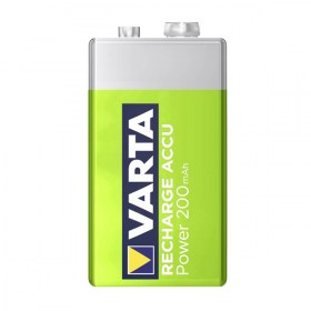 Батерия VARTA 9V 200mAh 6LR61 Ni-MH Ново поколение акумулаторни батерии VARTA 9V Ready2Use предварително заредени