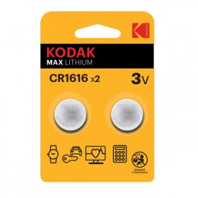 Литиева батерия KODAK MAX LITHIUM CR1616 LITHIUM 3V 2 броя батерии в блистер
